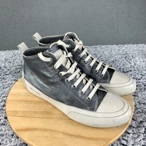 Candice Cooper Sneaker Shoes Womens EU 38 US 7.5 Metallic Gray Mid Top Lace Up